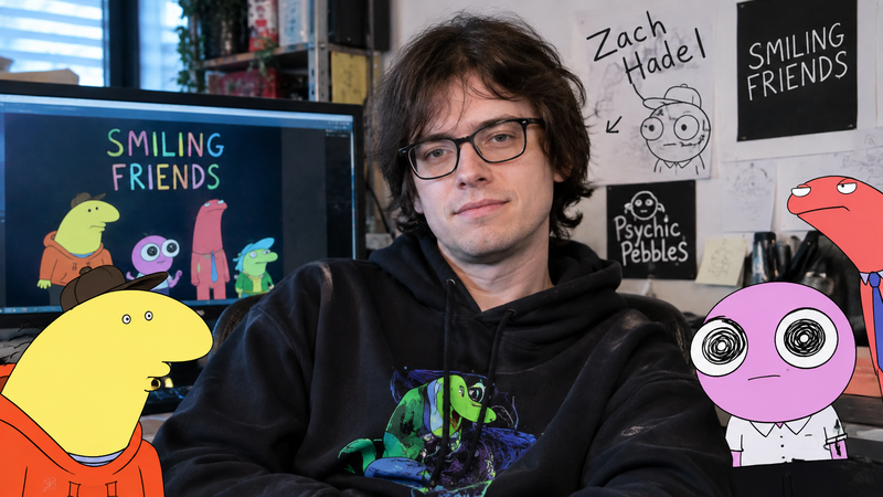 Zach Hadel animator and Smiling Friends creator